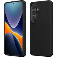 Kwmobile telefoonhoesje geschikt voor Samsung Galaxy S26 - Hoesje met siliconen coating - Smartphone case in zwart