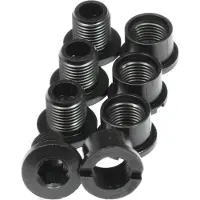 Race Face 4 Bolt+4 Nut Hex Aluminium Pack Zwart