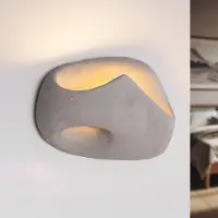 LumenXL Wabi Sabi wandlamp Vena in cementlook