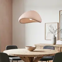 LumenXL Wabi Sabi hanglamp Yume 60 x 50 cm - dusty pink steenmotief