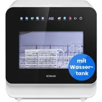 Bomann TSG 5702 - Mini vaatwasser - met en zonder wateraansluiting te gebruiken - 5 Liter reservoir - Energieklasse C