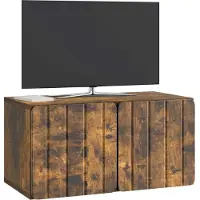 vidaXL Wandmontage TV-kast 59,5 x 31 x 30 cm Gerookt eiken