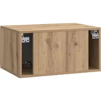 vidaXL Wandmontage TV-kast 59,5 x 41 x 30 cm Artisanaal eiken