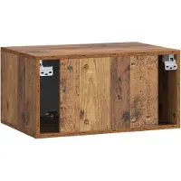 vidaXL Wandmontage TV-kast Oud hout 59,5 x 41 x 30 cm Bewerkt hout