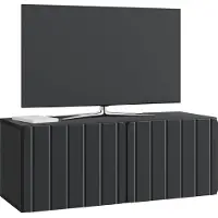 vidaXL Wandmontage TV-kast 78,5 x 31 x 30 cm Zwart Bewerkt hout