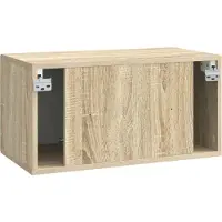 vidaXL Wandmontage TV-kast Sonoma Eiken 59,5 x 31 x 30 cm Bewerkt hout