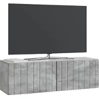 vidaXL Wandmontage TV-kast 98 x 31 x 30 cm Betongrijs Bewerkt hout