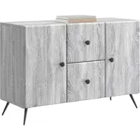 vidaXL Dressoir met lade Grijs sonoma 89 x 34,5 x 60 cm Bewerkt hout