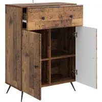 vidaXL Dressoir Oud hout 66 x 34,5 x 90 cm Bewerkt hout