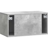 vidaXL Wandmontage TV-kast Betongrijs 59,5 x 31 x 30 cm Bewerkt hout