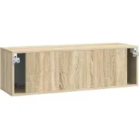 vidaXL Wandmontage TV-kast Sonoma Eiken 98 x 31 x 30 cm Bewerkt hout