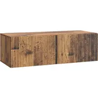vidaXL Wandmontage TV-kast 98 x 41 x 30 cm Oud hout Bewerkt hout