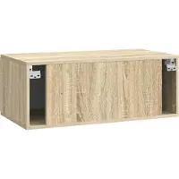 vidaXL Wandmontage TV-kast 78,5 x 41 x 30 cm Sonoma Eiken Bewerkt hout