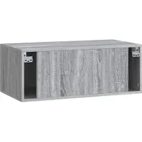 vidaXL Wandmontage TV-kast Grijs sonoma 78,5 x 41 x 30 cm Bewerkt hout