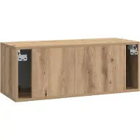 vidaXL Wandmontage TV-kast 78,5 x 31 x 30 cm Artisanaal eiken