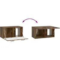 vidaXL Wandmontage TV-kast Gerookt eiken 59,5 x 31 x 30 cm