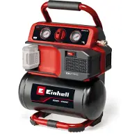 Einhell TE-AC 18/75 Li OF-Solo Accucompressor 8 bar Zonder accu, Analoge Manometer, 1 cilinder