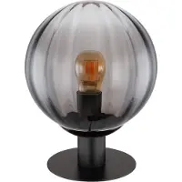 Globo Tafellamp Dallerta Zwart Met Smoke Glas