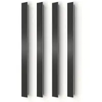 Calex Montevia Villa Wandlamp - Buitenverlichting - Warm Wit Indirect licht - LED - Waterdicht - 100 cm - Zwart - 4-Pack