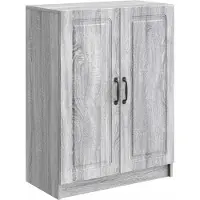 vidaXL Dressoir Grijs sonoma 66 x 34,5 x 87 cm Bewerkt hout