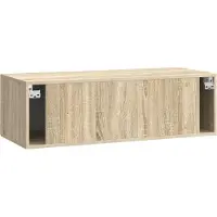 vidaXL Wandmontage TV-kast Sonoma Eiken 98 x 41 x 30 cm Bewerkt hout