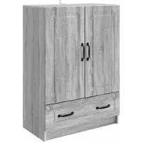 vidaXL Dressoir met lade Grijs sonoma 66 x 34,5 x 92 cm Bewerkt hout
