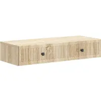 vidaXL Wandgemonteerde Zijtafel Sonoma Eiken 87,5 x 34,5 x 17 cm
