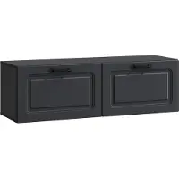 vidaXL Wandmontage TV-kast Zwart 98 x 31 x 30 cm Bewerkt hout