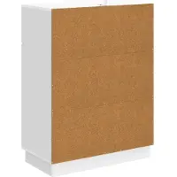 vidaXL Dressoir met lade Hoogglans Wit 66 x 34,5 x 87 cm Bewerkt hout