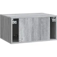 vidaXL Wandmontage TV-kast Grijs sonoma 59,5 x 41 x 30 cm Bewerkt hout