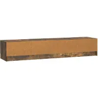 vidaXL TV Kast met lade Gerookt eiken 147 x 34,5 x 27 cm Bewerkt hout