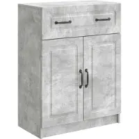 vidaXL Dressoir met lade Betongrijs 66 x 34,5 x 87 cm Bewerkt hout