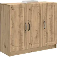 vidaXL Dressoir Artisanaal eiken 89 x 34,5 x 77 cm Bewerkt hout