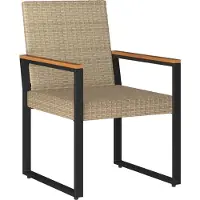 vidaXL Tuinmeubels set, 4 stuks, beige en crèmekleurig, van polyrotan