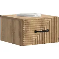 vidaXL Muurbevestigde Nachttafel 2 st Artisanaal eiken