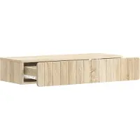 vidaXL Wandgemonteerde Zijtafel Sonoma Eiken 87,5 x 34,5 x 17 cm