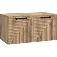 vidaXL Wandmontage TV-kast 59,5 x 31 x 30 cm Artisanaal eiken