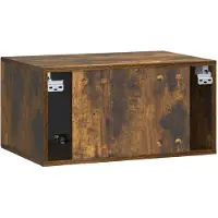 vidaXL Wandmontage TV-kast Gerookt eiken 59,5 x 41 x 30 cm