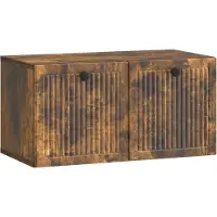 vidaXL Wandmontage TV-kast Gerookt eiken 59,5 x 31 x 30 cm