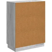 vidaXL Dressoir met lade Grijs sonoma 66 x 34,5 x 87 cm Bewerkt hout