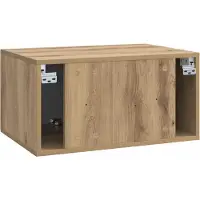 vidaXL Wandmontage TV-kast 59,5 x 41 x 30 cm Artisanaal eiken