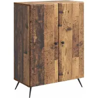 vidaXL Dressoir Oud hout 66 x 34,5 x 90 cm Bewerkt hout