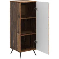 vidaXL Dressoir Oud hout 33 x 34,5 x 90 cm Bewerkt hout
