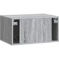 vidaXL Wandmontage TV-kast 59,5 x 41 x 30 cm Grijs Sonoma Bewerkt hout