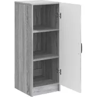 vidaXL Dressoir Grijs sonoma 33 x 34,5 x 87 cm Bewerkt hout