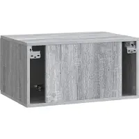 vidaXL Wandmontage TV-kast 59,5 x 41 x 30 cm Grijs Sonoma Bewerkt hout
