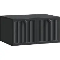 vidaXL Wandmontage TV-kast Zwart 59,5 x 41 x 30 cm Bewerkt hout