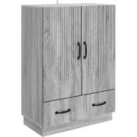 vidaXL Dressoir met lade Grijs sonoma 66 x 34,5 x 92 cm Bewerkt hout
