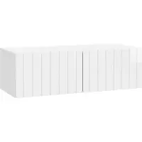vidaXL Wandmontage TV-kast 98 x 41 x 30 cm Hoogglans Wit Bewerkt hout