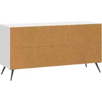 vidaXL TV Kast Hoogglans Wit 99 x 34,5 x 50 cm Bewerkt hout